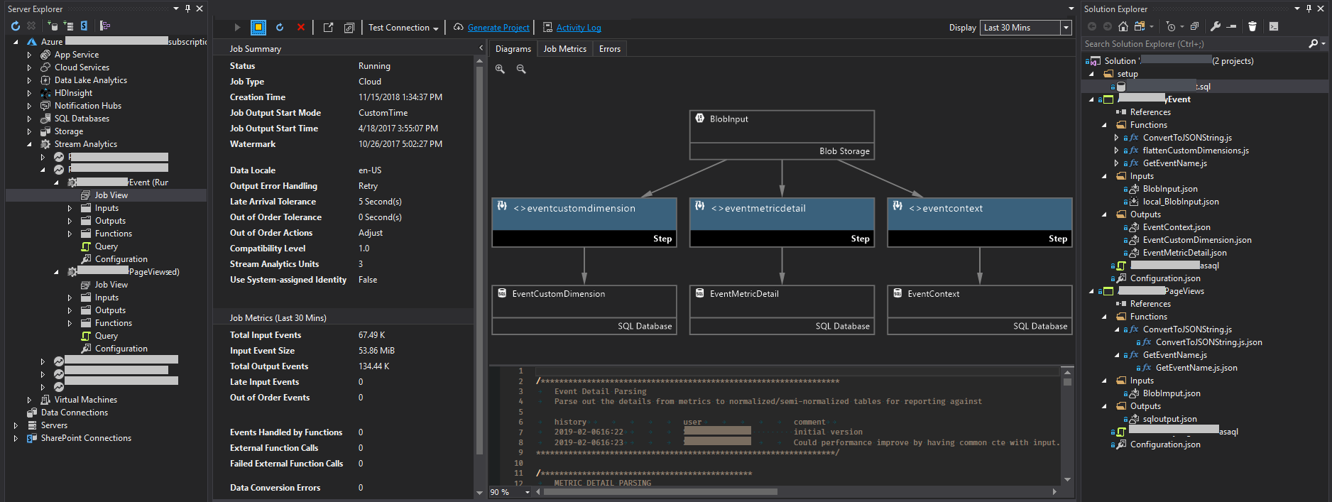 stream analytics project