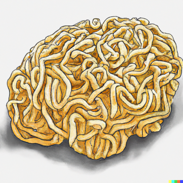 brain as noodles